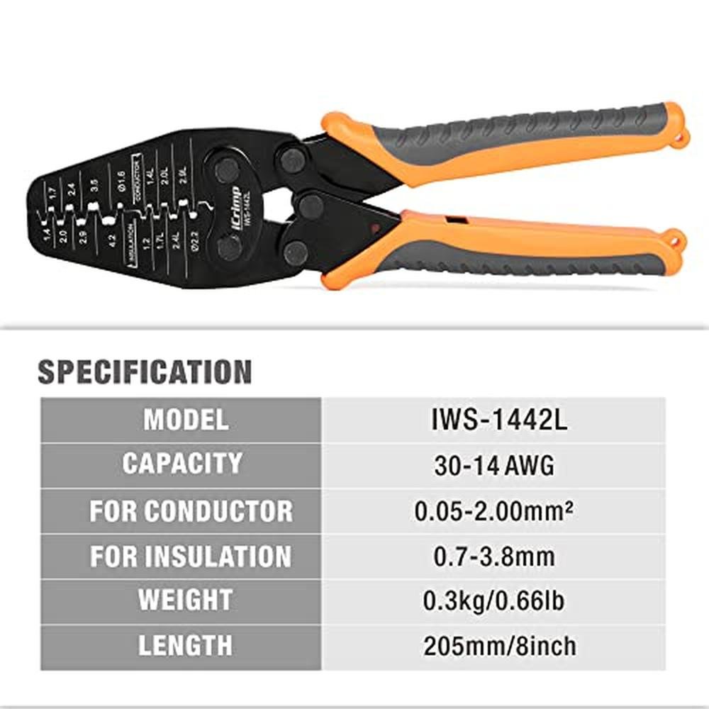 iCrimp Open Barrel Crimper: Premium USA Brand – Side View