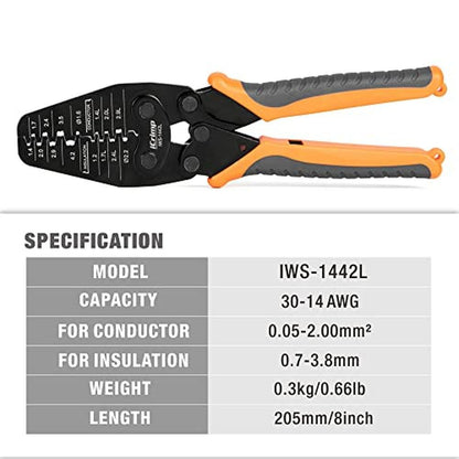 iCrimp Open Barrel Crimper: Premium USA Brand – Side View
