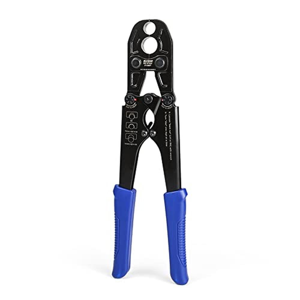 iCrimp PEX: Premium Heavy-Duty Dual-Size Crimping Tool – Front View