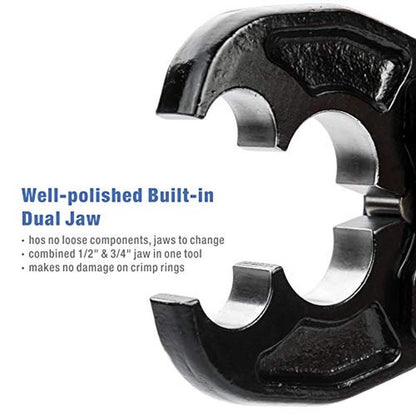 iCrimp PEX: Premium Heavy-Duty Dual-Size Crimping Tool – In Use