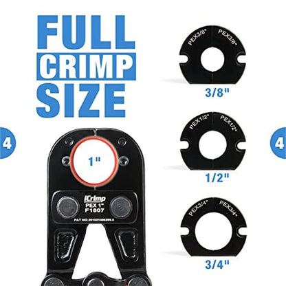 PEX Crimping Tool Kit: iCrimp PEX Copper Crimp Rings – Close-up Detail