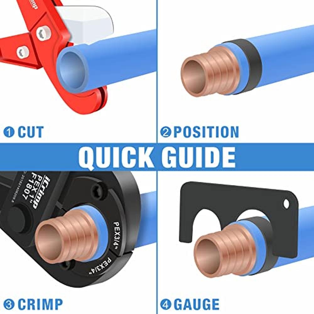 PEX Crimping Tool Kit: iCrimp PEX Copper Crimp Rings – In Use