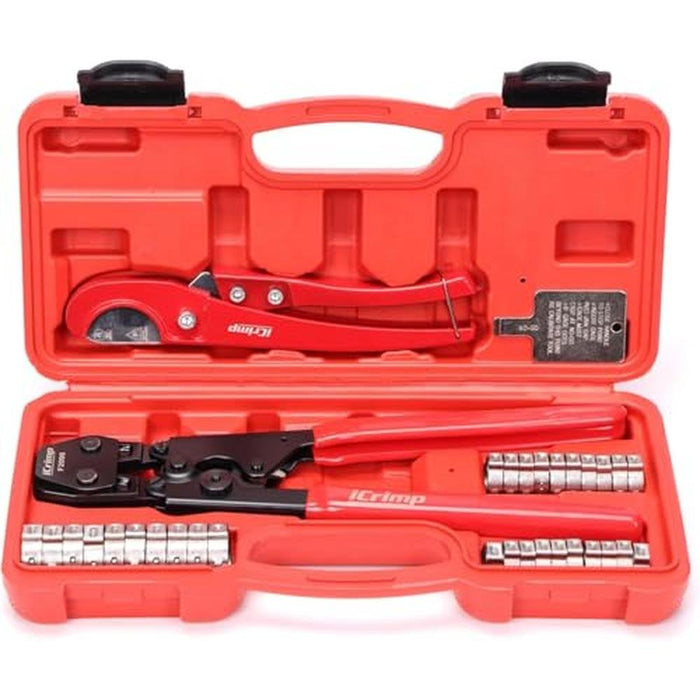 PEX Tool: iCrimp PEX Pipe Clamp Crimping Tool Kit – Front View