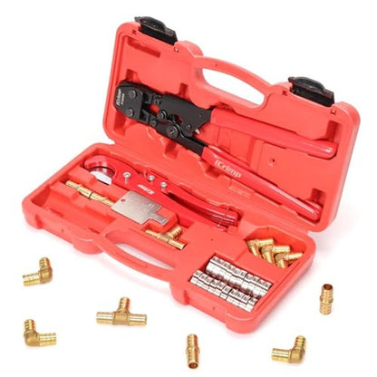 PEX Tool: iCrimp PEX Pipe Clamp Crimping Tool Kit – Front View