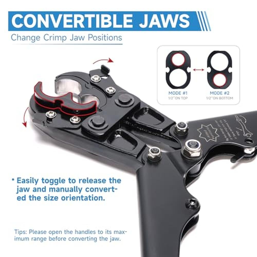 iCrimp Tool: iCrimp Pex Pipe Crimping Tool with Convertible – In Use