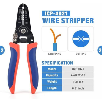 Wire Insulated Crimper: iCrimp Quick Change Ratcheting Tool – Close-up Detail