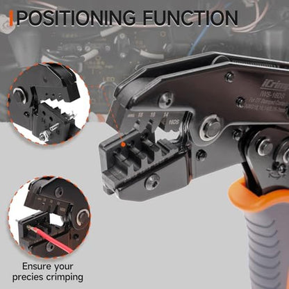 Deutsch Tool: iCrimp Ratchet Deutsch Crimp Tool for DT – Close-up Detail