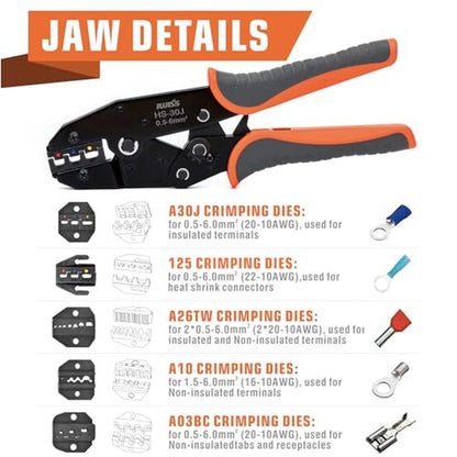 Wire Insulated Crimping Tool: iCrimp Ratchet Set 5 – Close-up Detail