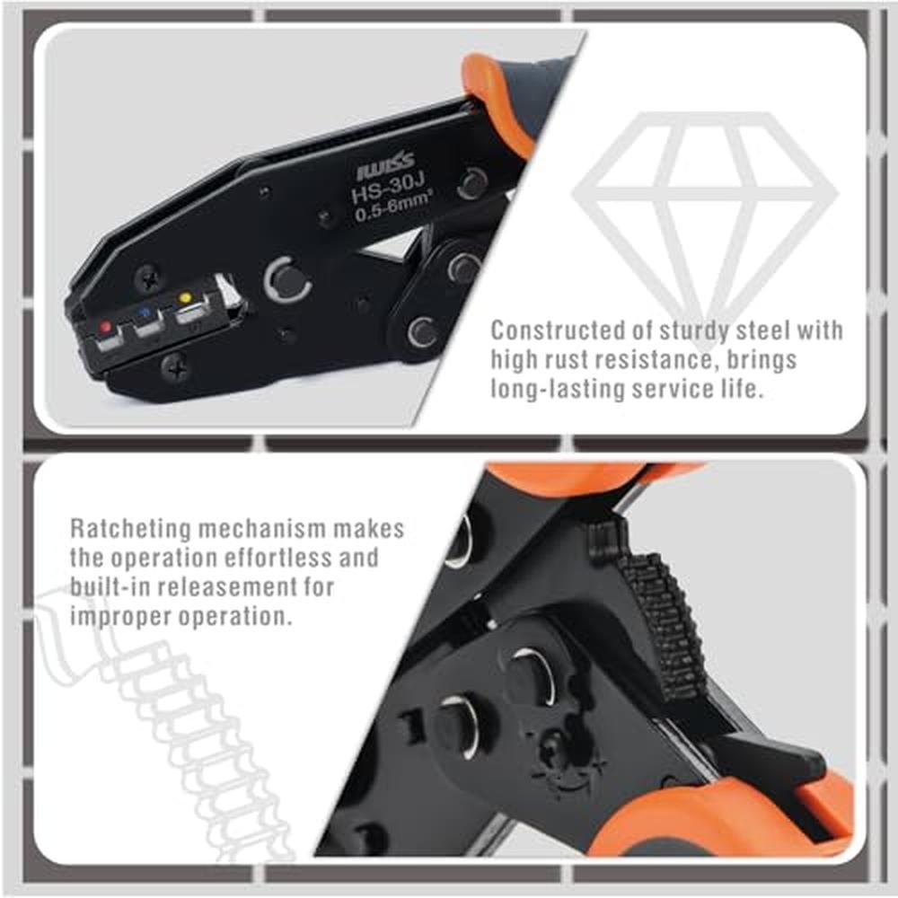 Wire Insulated Crimping Tool: iCrimp Ratchet Set 5 – In Use