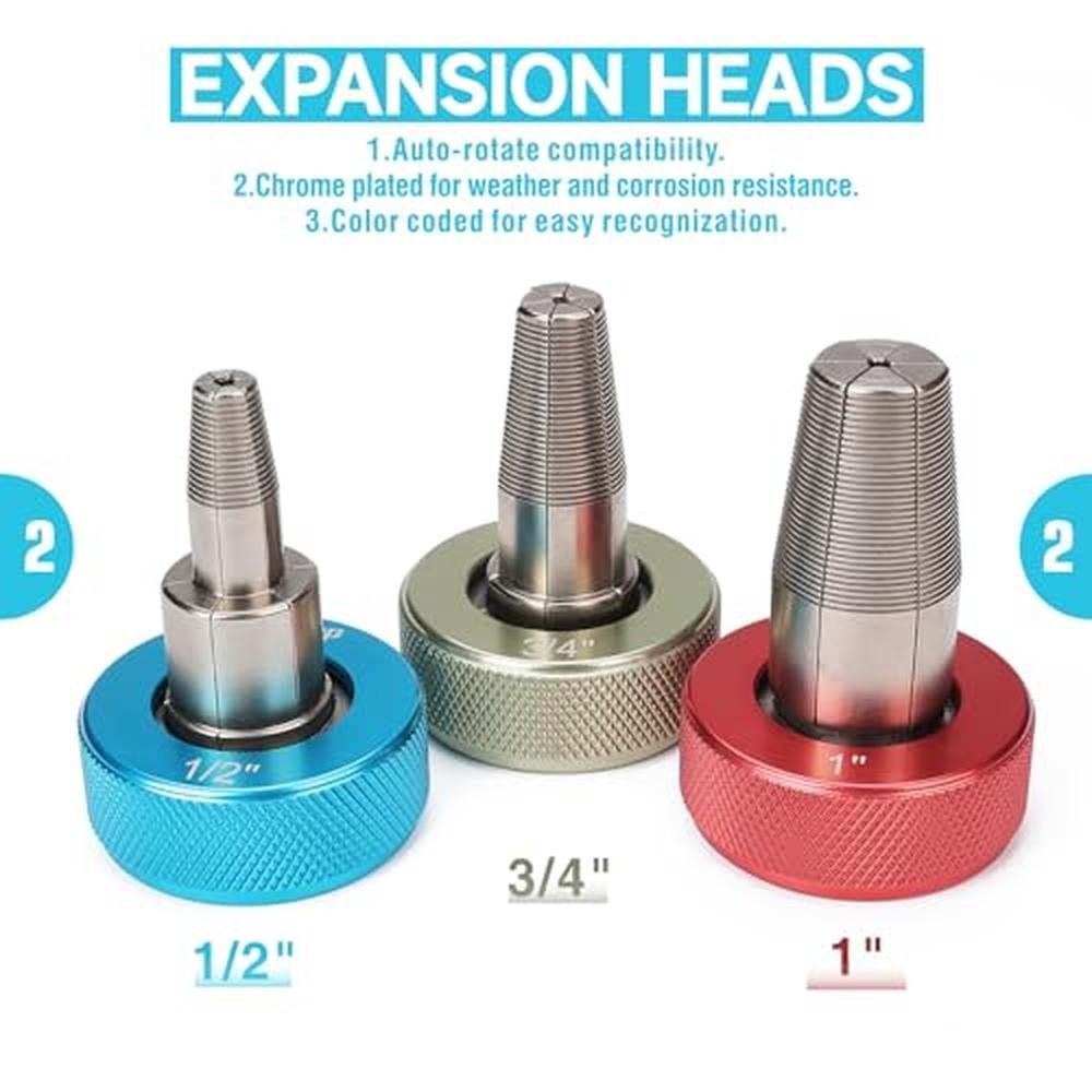 PEX Expansion: iCrimp Ratcheting PEX Expansion Tool Kit – Close-up Detail