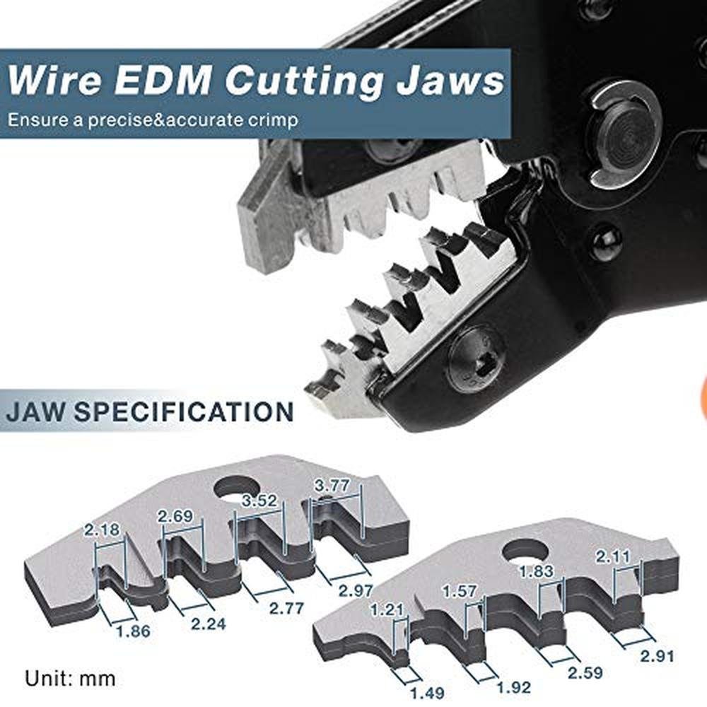 icrimp 2549: Premium Ratchet Crimper 0.08-1.0 mm – Close-up Detail