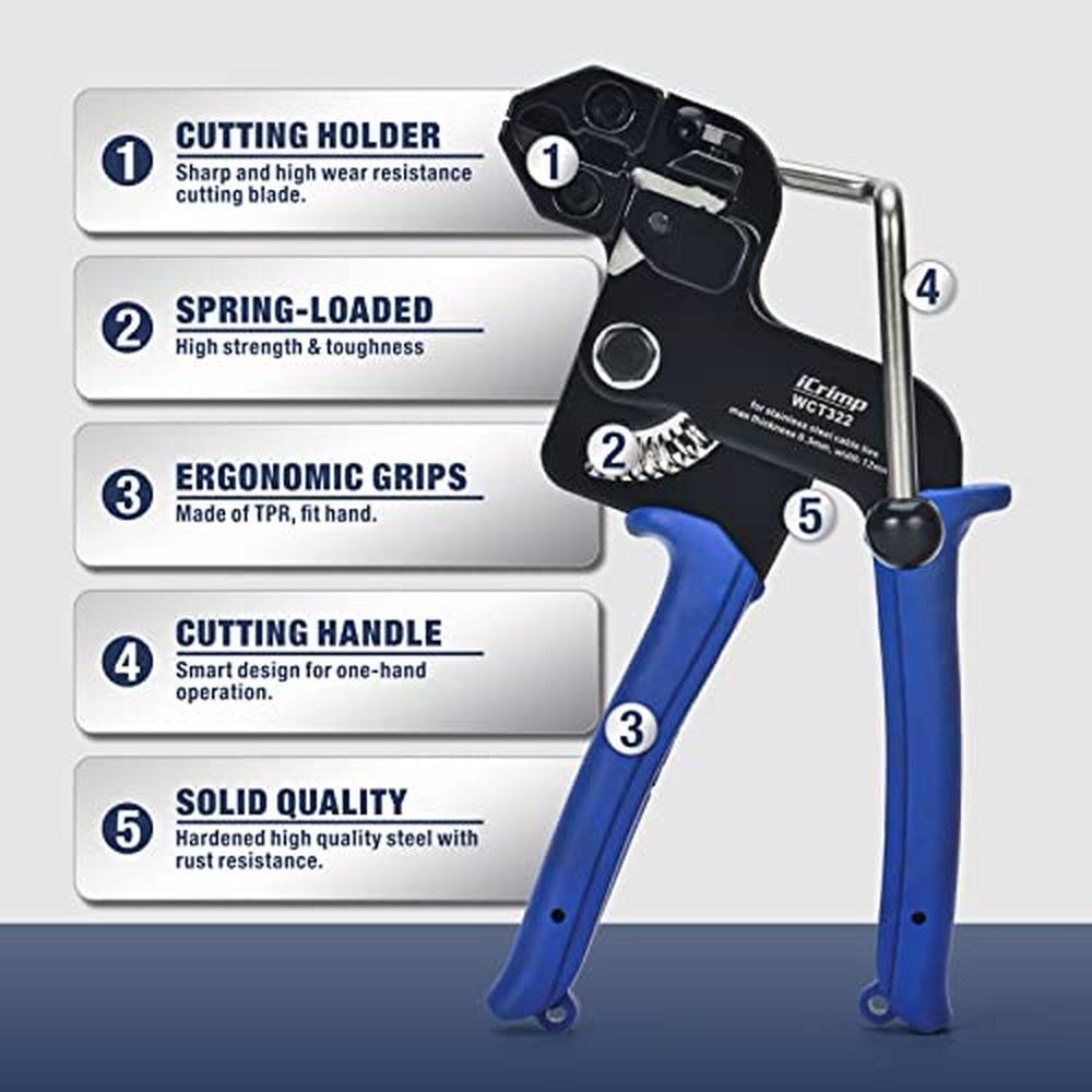 Tool Zip: iCrimp Stainless Steel Cable Tie Tool Zip Gun – Close-up Detail