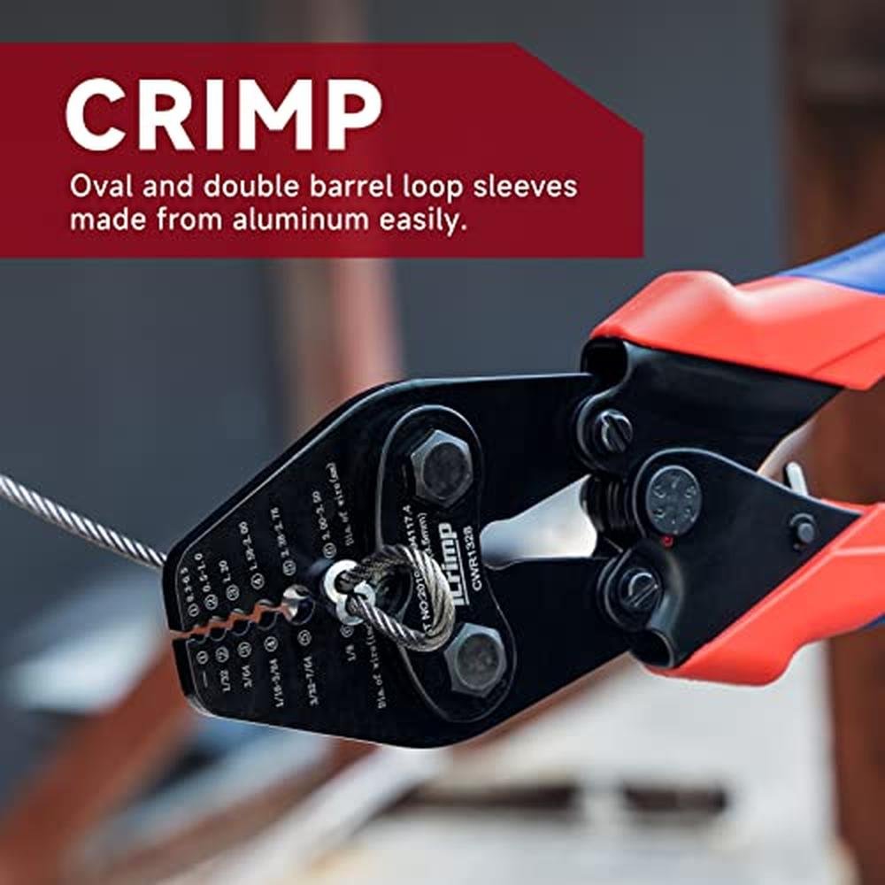 iCrimp Tool: iCrimp Wire Rope Crimping Tool with Built-in – Close-up Detail