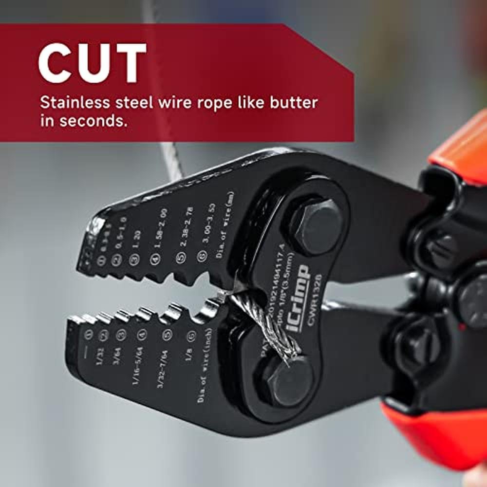 iCrimp Tool: iCrimp Wire Rope Crimping Tool with Built-in – In Use