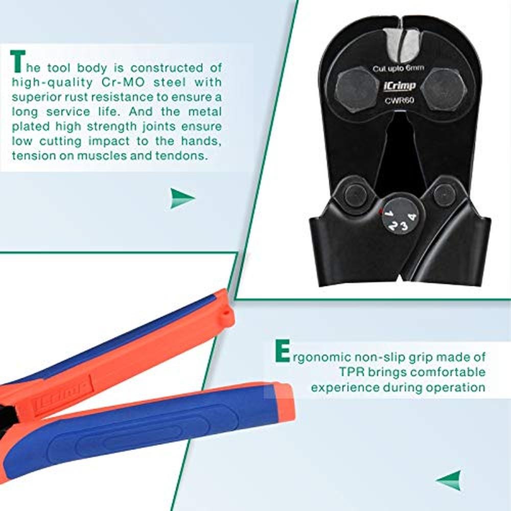 Wire Rope Cutter: iCrimp CWR60 Heavy-Duty Tool – Packaging