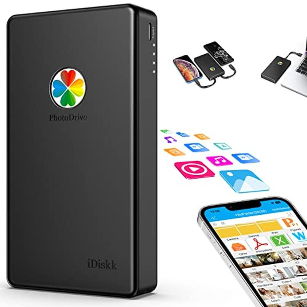 Drive iPhone: iDiskk App-le Certified 2TB External Hard – Front View