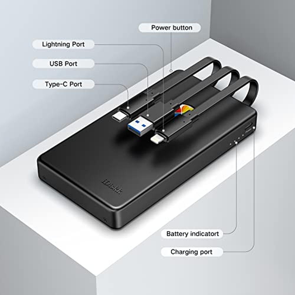 Drive iPhone: iDiskk App-le Certified 2TB External Hard – In Use