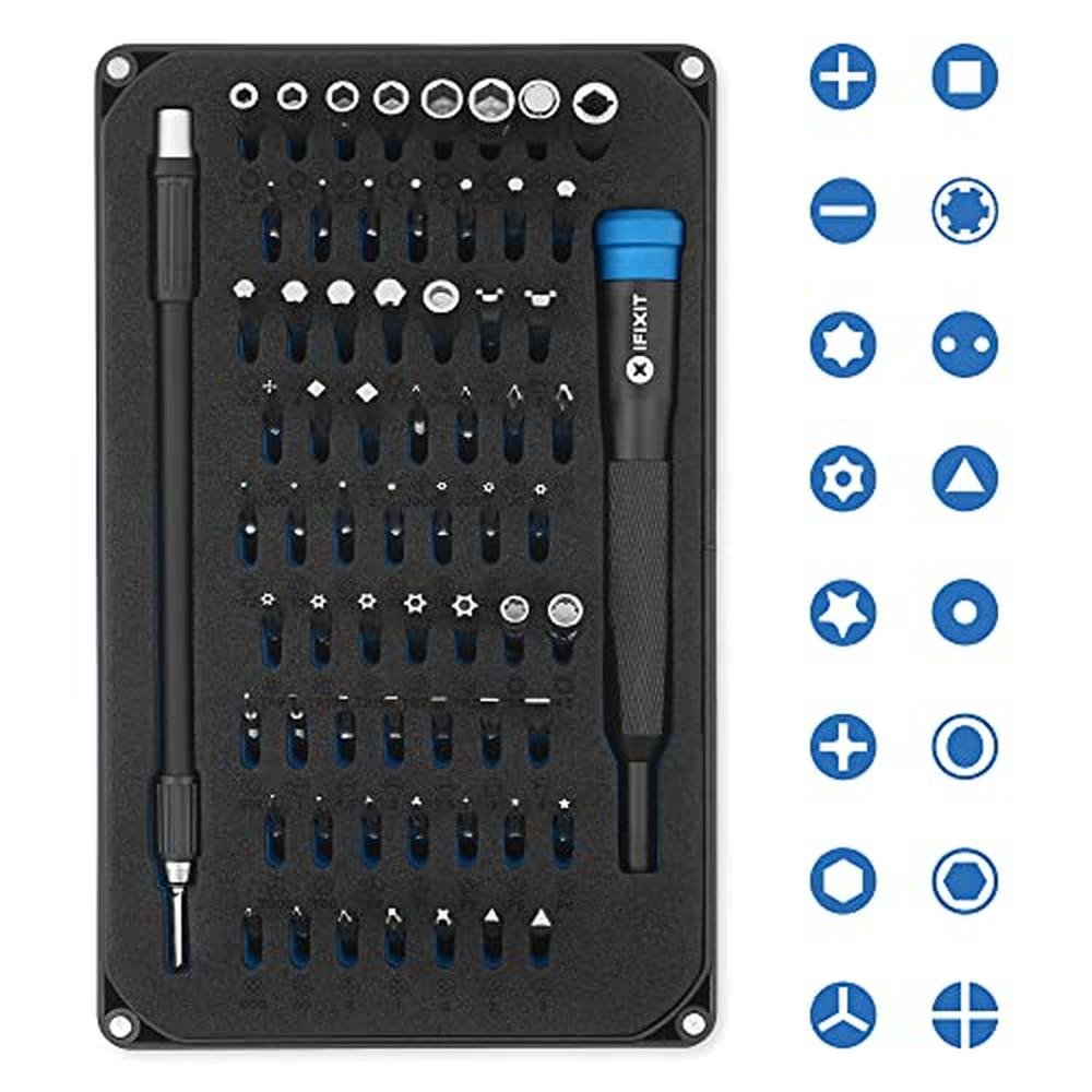 ifixit Mako Driver Kit: 64 Precision Bit Set for – Side View