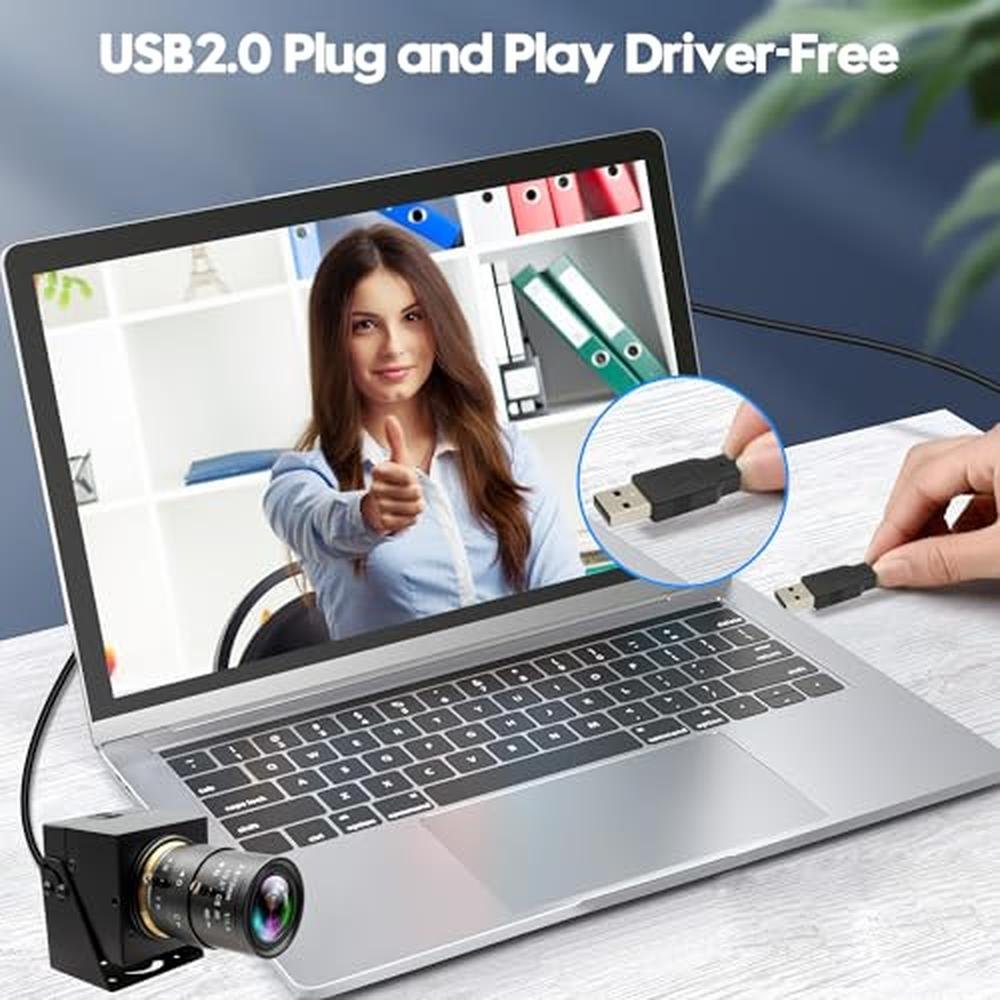 4K USB Camera: IFWAETR 2.8-12mm 4X Optical Manual Lens – In Use