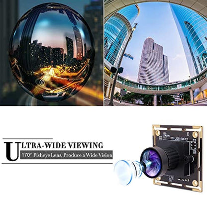 Camera Ifwater: IFWATER 16MP 4K USB Camera with 170 – Close-up Detail