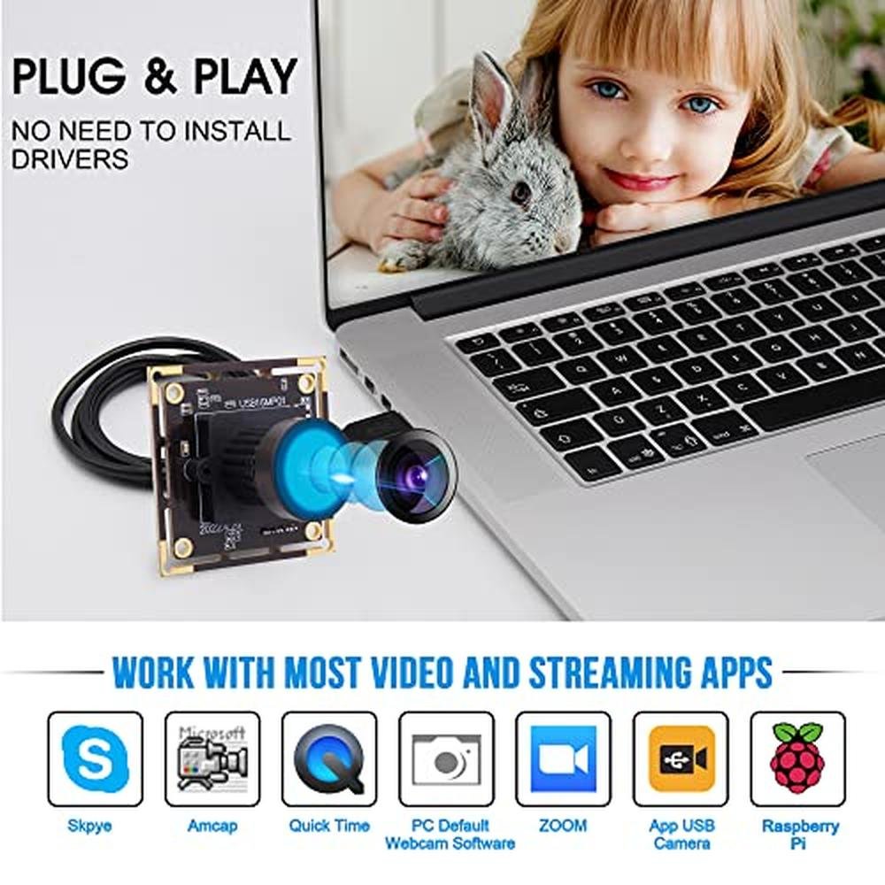 Camera Ifwater: IFWATER 16MP 4K USB Camera with 170 – Packaging
