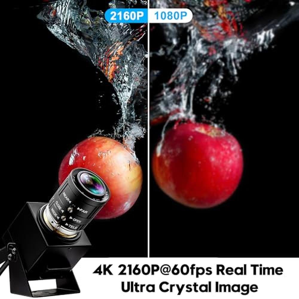 Camera IFWATER: IFWATER 4K 60fps High-Speed Camera USB3.0 – Side View