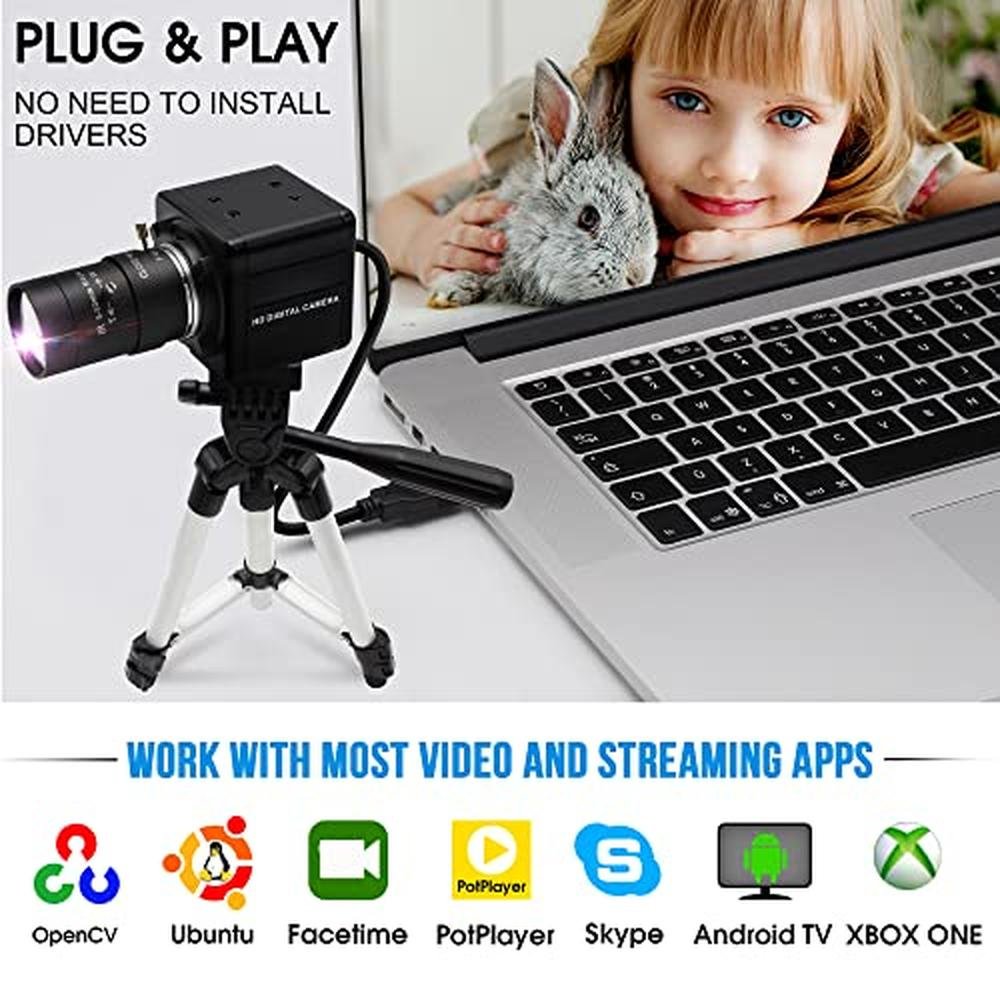 IFWATER 50mm: 4K Ultra HD USB Web Camera with 10X Varifocus – Packaging