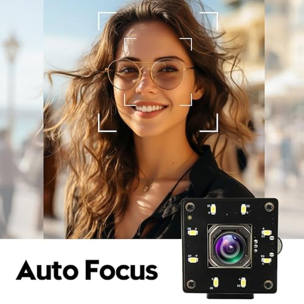 IFWATER 4K USB Camera: Autofocus 100-Degree No-Distortion – Close-up Detail