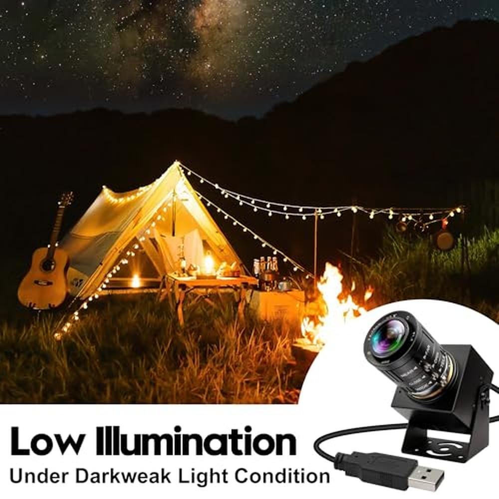 IFWATER 4K Webcam: 1080P@120fps USB Streaming Camera with – Close-up Detail