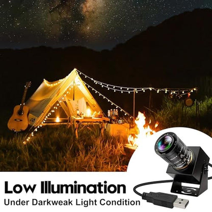IFWATER 4K Webcam: 1080P@120fps USB Streaming Camera with – Close-up Detail