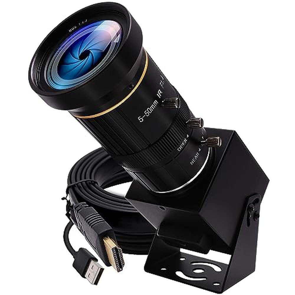 Camera IFWATER: IFWATER HDMI 4K USB Camera 10X Variable – Front View
