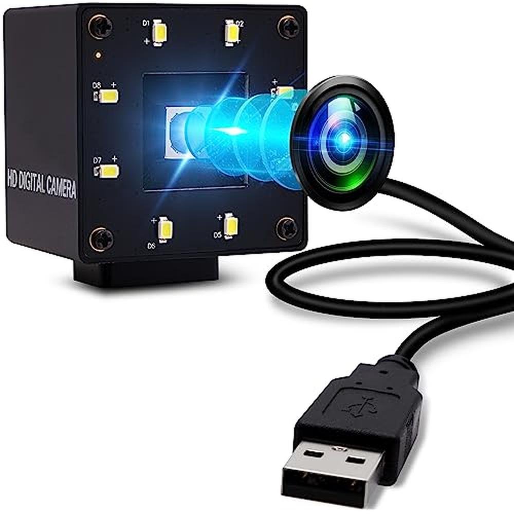 Camera Webcam: IFWATER USB 16MP Autofocus 68Degree Lens – Front View