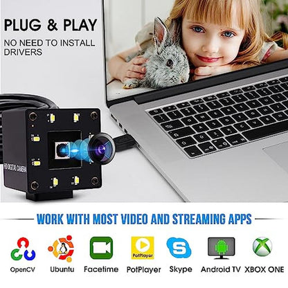 Camera Webcam: IFWATER USB 16MP Autofocus 68Degree Lens – Packaging