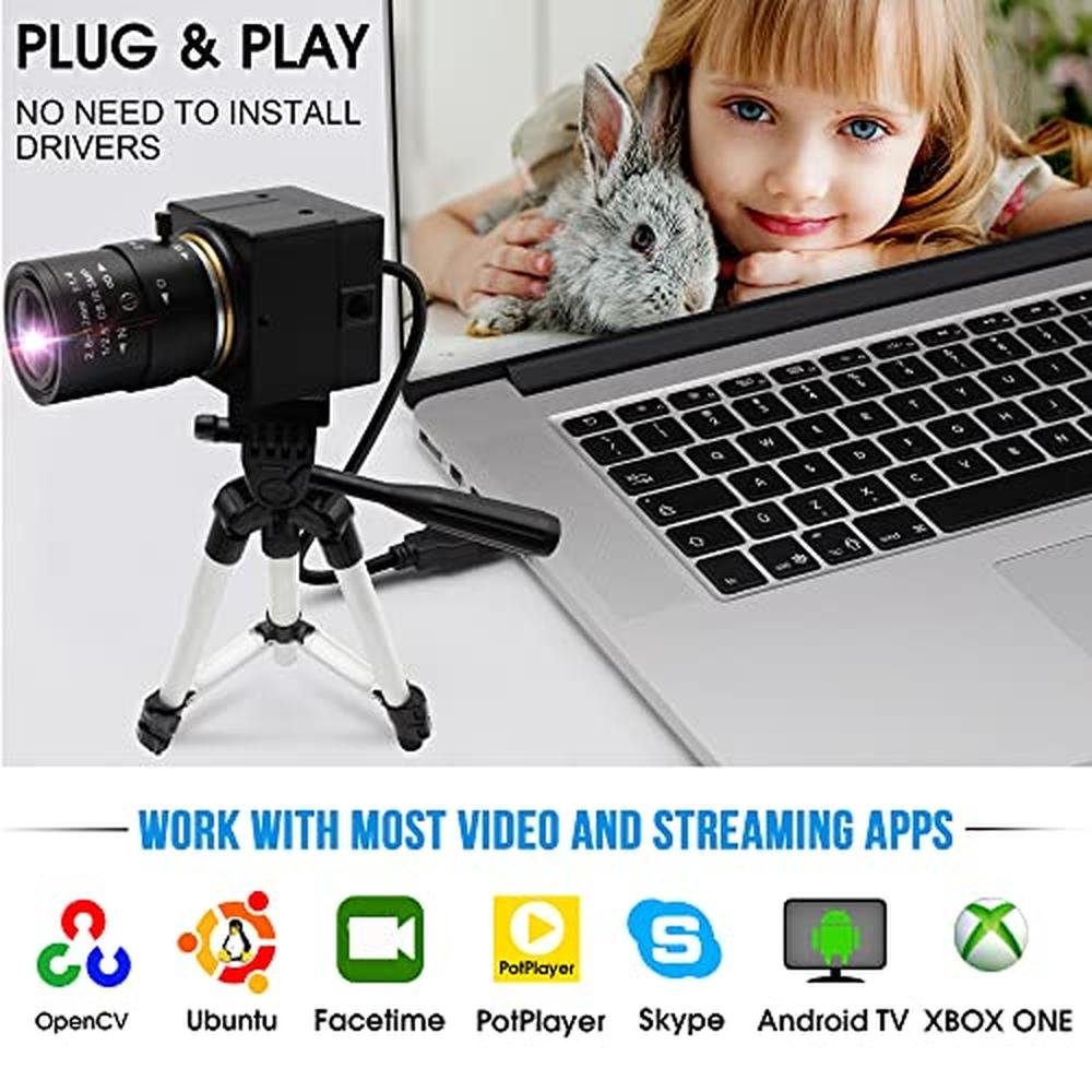Camera Webcam: IFWATER USB Camera 2MP 2.8-12mm Varifocal – In Use