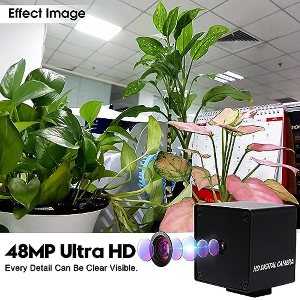 Camera Ifwater: IFWATER USB Camera 48MP Webcam Ultra HD – Side View