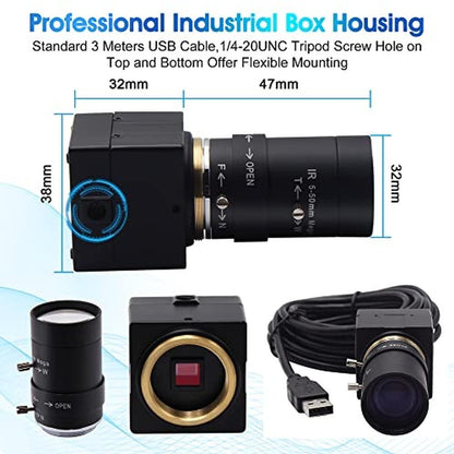 Camera IFWATER: IFWATER USB Camera 5MP Webcam 5-50mm 10x – Packaging