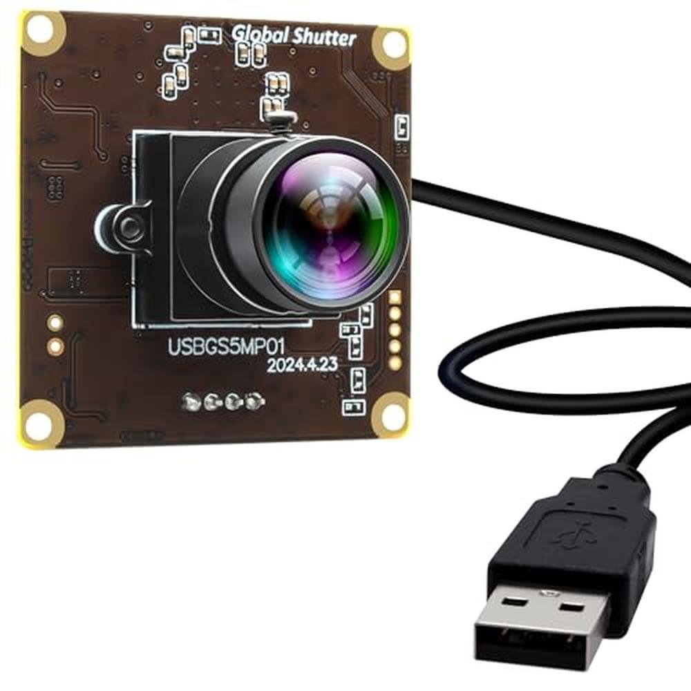 IFWATER USB Camera: Global Shutter 50fps High-Speed Webcam – Front View