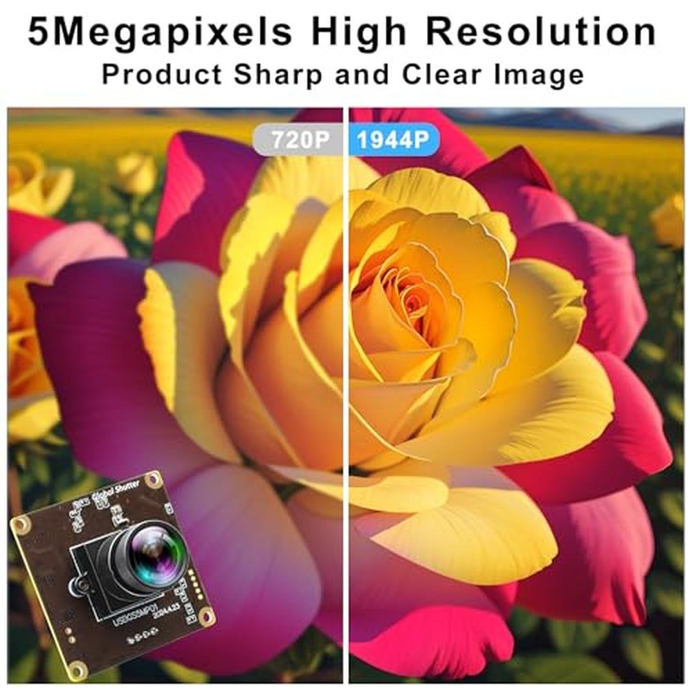 IFWATER USB Camera: Global Shutter 50fps High-Speed Webcam – Close-up Detail