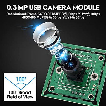 Camera IFWATER: IFWATER USB Camera Module 100 Degree No – Side View