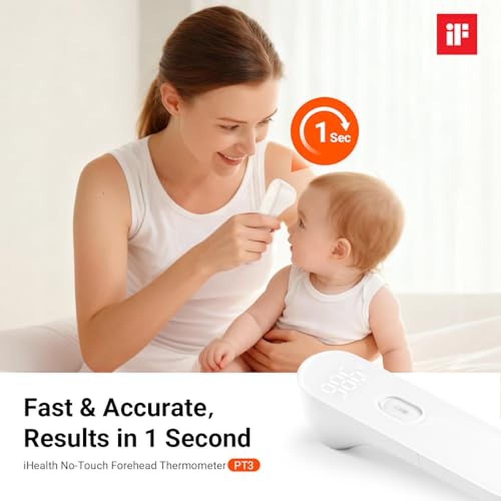 iHealth Touch: iHealth No Touch Forehead Thermometer PT3 – Side View