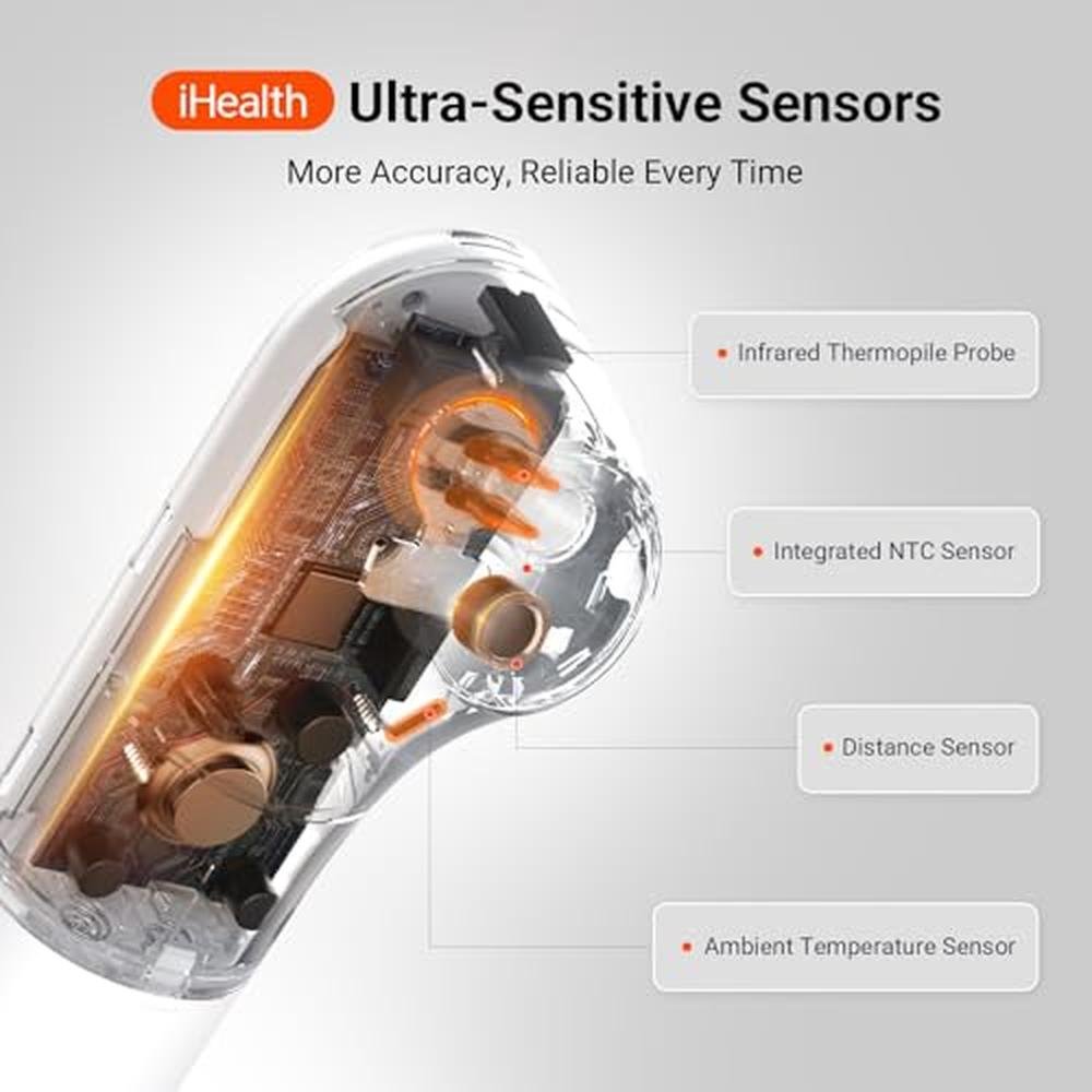 iHealth Touch: iHealth No Touch Forehead Thermometer PT3 – Close-up Detail