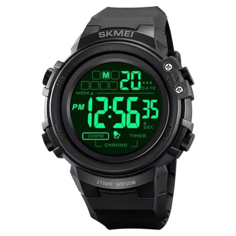 Watch IJAHWRS: IJAHWRS Men's Digital Sports Watch – Front View