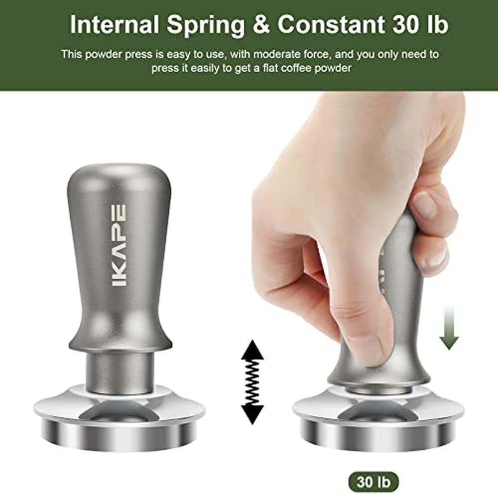 Tamper Espresso: IKAPE 51mm Premium Barista Coffee Tamper – Close-up Detail