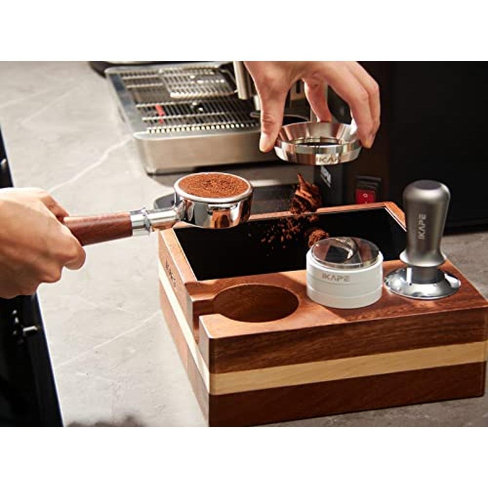 Tamper Espresso: IKAPE 51mm Premium Barista Coffee Tamper – In Use