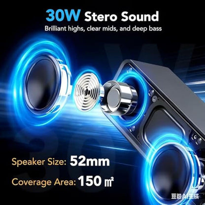 IKT Portable Bluetooth Speaker – Side View