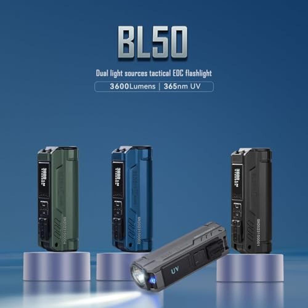 Lumens Light: IMALENT BL50 Rechargeable EDC Flashlight 3600 – Close-up Detail