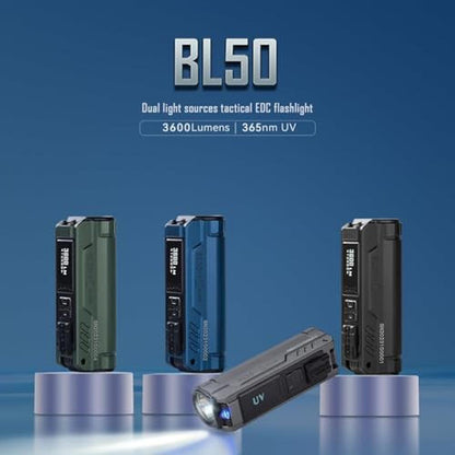 Lumens Light: IMALENT BL50 Rechargeable EDC Flashlight 3600 – Close-up Detail
