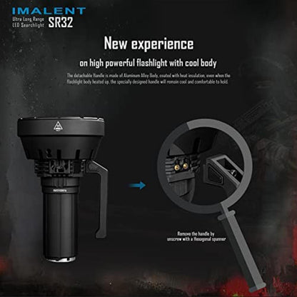 Lumens IMALENT: IMALENT SR32 120000 Lumens Flashlight – Packaging