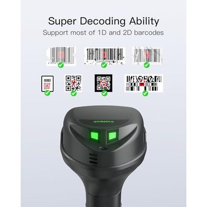 Scanner Inateck: Inateck Wireless Barcode Scanner 1D/2D QR – Side View