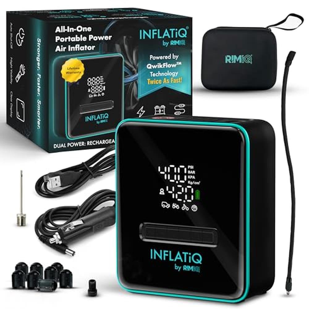 INFLATiQ by RIMiQ Tire Inflator – Front View